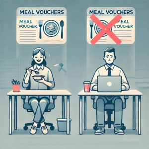 Due lavoratori uguali, uno con buono pasto uno senza
