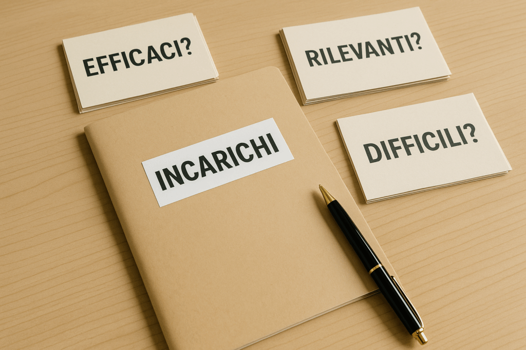 Cartellina con gli incarichi